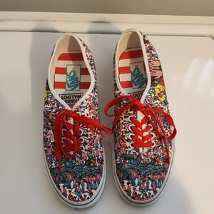 Vans Kids Sneakers - Red and Multicolor